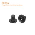 thumbnail image 3 of Unique Bargains Flanged Button Head Socket Cap Screws, 50 Pack M5x8mm 304 Stainless Steel Bolts, 3 of 5