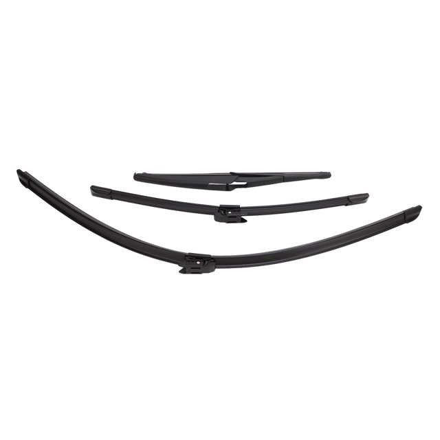 Windshield Window Wiper Blades, Front Rear Wiper Blades Set Efficient Cleaning 3Pcs for Captur X87 2016 To 2024