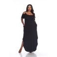 thumbnail image 1 of White Mark Women's Cold Shoulder Maxi Dress, 1 of 5