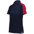 thumbnail image 1 of Augusta Sportswear 5029 Ladies Bi-Color Vital Polo - Maroon/White - S, 1 of 1