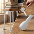 thumbnail image 4 of Adjustable Folding Desk Legs 28cm Steel Frame, White/Pink/Green, Tool-Free Assembly, 50kg Load Capacity, Foldable for Bed Table or Study Station, 4 of 6