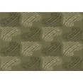 thumbnail image 1 of Ahgly Company Tapis Rectangulaire Lavable en Machine Intérieur Transitionnel Vert Armée, 3 Pieds x 5 Pieds, 1 of 7