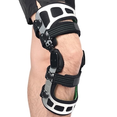 Orthomen Double OA Knee Brace Booster Instability of Ligament Injury & Protect Knee Joint after Knee Surgery Medial & Lateral Support (M/Left)