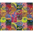 thumbnail image 5 of oneOone Cotton Flex Magenta Fabric Paisley Patchwork Craft Projects Decor Fabric Printed By The Yard 40 Inch Wide, 5 of 5