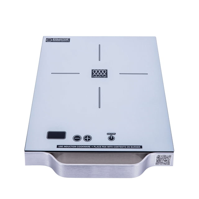 Equator 11 Pouces Table de Cuisson Portable à un Brûleur pour Induction Poignée en Aluminium Légère 110V