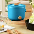 thumbnail image 1 of CUITING Electric Cooking Pot Multifunctional Non Stick Electric Cooking Pot 2 Gear Mini Hot Pot Cooker with Handle Electric Hot Pot Suitable for Dorm Small Families Apartments Hotel, 1 of 9