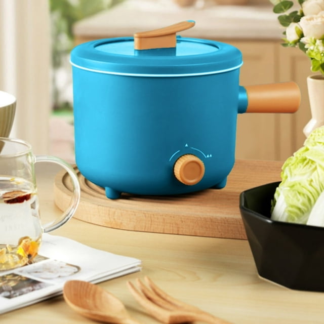 CUITING Electric Cooking Pot Multifunctional Non Stick Electric Cooking Pot 2 Gear Mini Hot Pot Cooker with Handle Electric Hot Pot Suitable for Dorm Small Families Apartments Hotel