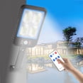 thumbnail image 1 of Boovnll Solar Wall Lights Black ABS Outdoor Waterproof LED Motion Sensor Remote, 1 of 9