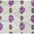 thumbnail image 5 of oneOone Cotton Poplin Twill Purple Fabric Block Craft Projects Decor Fabric Printed By The Yard 56 Inch Wide, 5 of 5