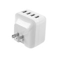 thumbnail image 4 of StarTech.com 4-Port USB Wall Charger - International Travel - 34W/6.8A - White USB4PACWH, 4 of 5
