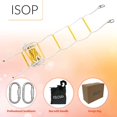 thumbnail image 2 of ISOP Rope Ladder Fire Escape Use | Emergency Exit Ladder 8/13/16/25/32 ft | Retractable Safety Rope Ladders with Carabiners – Lightweight & Compact | Multi Function | Reusable, 2 of 9