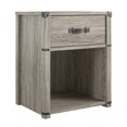 thumbnail image 1 of Little Seeds Nova 1 Drawer Storage Nightstand – Grey Oak, 1 of 8