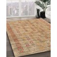 thumbnail image 3 of Ahgly Company Tapis d'Intérieur Lavable en Machine Carré Contemporain Brun Sable, 4 Pieds Carré, 3 of 7