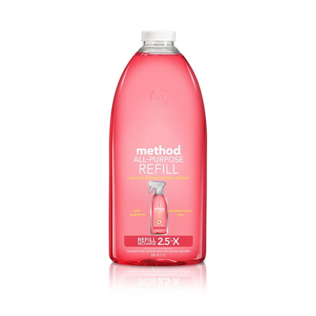 Method All-Purpose Cleaner Refill, Pink Grapefruit, 2.0 L