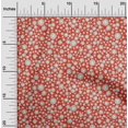 thumbnail image 1 of oneOone Georgette Viscose Orange Fabric Floral & Texture Craft Projects Decor Fabric Printed By The Yard 42 Inch Wide, 1 of 1