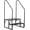 Double Handrail | 2 Steps, variant on EDTara RV Steps with Handrail, Hot Tub Steps with Handrail, Portable Pool Ladder, 660 lbs Load Capacity RV Stairs for Camper, SPA, Pool, Mobile Home