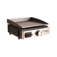 thumbnail image 1 of Flame King Griddle YSNFM-HT-200 Uses H-Style Burner For Even Heating; Rectangular; Cast Iron; With Drip Tray; Mounts To Fixed Cervix On The RV; Back Gas Connection, 1 of 8