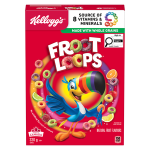 Kellogg's Froot Loops* céréales, 320g- Boucles croustillantes