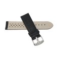 thumbnail image 4 of Extra Long (XL) 20mm GT Rally Perforated Leather Watch Strap Band, Stainless Steel Buckle, 4 of 7