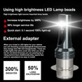 thumbnail image 4 of For Yamaha Kodiak 400 2000-2004 450 2003-2005 LED Headlight Bright White Bulbs 2Pair, 4 of 8