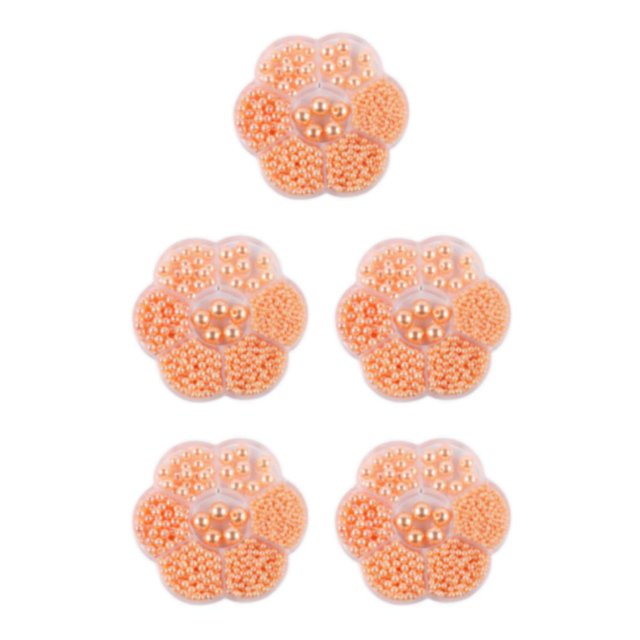 Baohd 1/2/3/5 1150pack/lot Bead Accessories Easy To Thread Wide Application Not Easy To Fade orange 5PCS