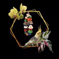 thumbnail image 4 of Bird Chew Toy, Bite  Bright Color Food Coloring  Corn Cob Toy Safe Beautiful  For Bird  Hanging Toys, 4 of 8