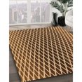 thumbnail image 3 of Ahgly Company Tapis d'Intérieur Rond Lavable en Machine Rouge Brun Transitionnel, 8 Pieds Rond, 3 of 7