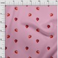 thumbnail image 2 of oneOone Cotton Poplin Fabric Strawberry Fruit Decor Fabric Printed BTY 56 Inch Wide, 2 of 4