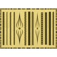 thumbnail image 1 of Ahgly Company Machine Washable Indoor Rectangle Transitional Oak Brown Area Rugs, 2' x 4', 1 of 7