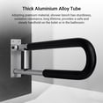 thumbnail image 4 of Toilet Safety Rails, Aluminum Alloy Foldable Shower Rails Grab Bar For Elderly Toilet Grab Bars For Seniors Toilet Handrails Hand Grips Handle For Elderly Seniors Home Bathrooms, 4 of 7