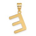 thumbnail image 3 of Diamond2Deal 14K Yellow Gold Bubble Letter E Initial Pendant for Women, 3 of 6