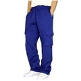 thumbnail image 1 of EGNMCR Pantalon Léger pour Homme, Pantalon Cargo Homme, Pantalon en Lin Homme Pantalon pour Homme à Cordon Desserrant à la Taille Pantalon à Poches Colorées Pantalon de Sport Ample Pantalon en polyester pour Homme, 1 of 2