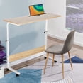 thumbnail image 2 of Bureau Debout Mobile Portable, Bureau pour Portable à Hauteur Réglable de 27,9 Pouces à 37,4 Pouces Table d'Ordinateur Roulante pour Chevet et Canapé avec Roues Verrouillables, 2 of 7