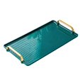 thumbnail image 2 of veasfak Serving Tray with Handle Storage Organizer Coffee Table Tea Tray Vanity Tray green large, 2 of 9