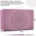 thumbnail image 4 of RDX Yoga Block Set, Non-Slip High-Density Eva Foam Brick for Pilates Flexibility Body Balance, Easy Grip Surface for Stability Strength Training Deepen Poses Exercise Office Home Gym, 23x15x9.8CM, 4 of 5