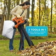 thumbnail image 3 of BLACK+DECKER 12 Amp 3-in-1 Electric Leaf Blower & Mulcher with Leaf Vacuum Kit, 3 of 5