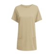 thumbnail image 5 of Ketyyh-chn99 Chandail Sans Manches à Col Rond pour Femmes, Manches Longues, T-Shirt à Col Rond pour Femmes, Kaki, 2TG, 5 of 5