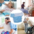 thumbnail image 4 of CRAFTHROU Ensemble de 2 Couvre-Couches Réutilisables pour Incontinence pour Adultes Bleu Ciel Polyester Coton 11.8x23 Po, 4 of 6