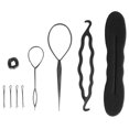 thumbnail image 2 of Yosoo 4PCS/9PCS Hair Styling Kit Hair Bun Maker Braiding Styling Disk Twist Tools Fine Hairdresser Magic Hair Clip Styling Pads Accessories Set for Making DIY Hair Styles, 2 of 8