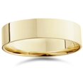 thumbnail image 1 of Mens 14K Yellow Gold Flat Plain Wedding Band, 1 of 1