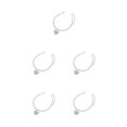 thumbnail image 1 of yingyy 1/2/3/5 Women Rhinestone Anklet Portable Party Banquet Simple Design Crystal Jewellery Ladies Decoration Birthday Gift 5PCS, 1 of 6