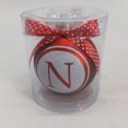 thumbnail image 1 of Holiday Time Ornement en verre avec lettre rouge N, 1 of 3