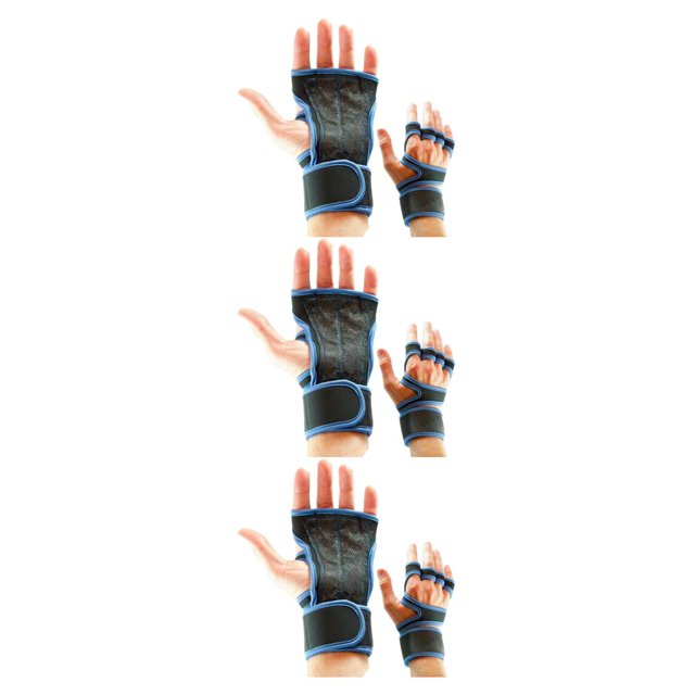 Redempat 2pieces Stay Cool And Comfortable With Multifunctional Gym Gloves Breathable Blue XL 3Set