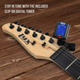 thumbnail image 4 of LyxPro Left Handed 39” Electric Guitar & Electric Guitar Accessories, Red, 4 of 7