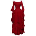 thumbnail image 1 of UPPADA Liquidation Robes d'Invitée de Mariage à Manches Évasées pour Femmes Robe de Cocktail Chic Robes de Bal d'Hiver Robes de Cocktail Formelles Robe à Carreaux Smockée Femmes, 1 of 6