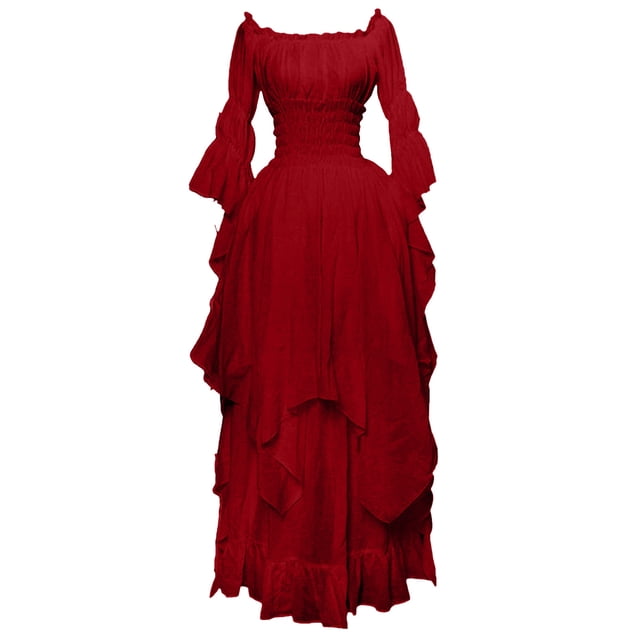 UPPADA Liquidation Robes d'Invitée de Mariage à Manches Évasées pour Femmes Robe de Cocktail Chic Robes de Bal d'Hiver Robes de Cocktail Formelles Robe à Carreaux Smockée Femmes
