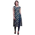 thumbnail image 1 of Bimba Kurti d'Été Sans Manches Imprimé Tunique Droite Robes pour Femmes, 1 of 6