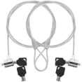 thumbnail image 1 of 2 Sets Laptop Locking Cable Keyed Cable Lock Security Hardware Cable Lock, 1 of 8