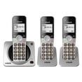 thumbnail image 1 of VTech 3 Handset DECT 6.0 Cordless Phone with Call Block, CS5219-3 (Silver & Black), 1 of 4