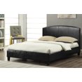 thumbnail image 1 of Cordell Black Leatherette Platform Bed, 1 of 1